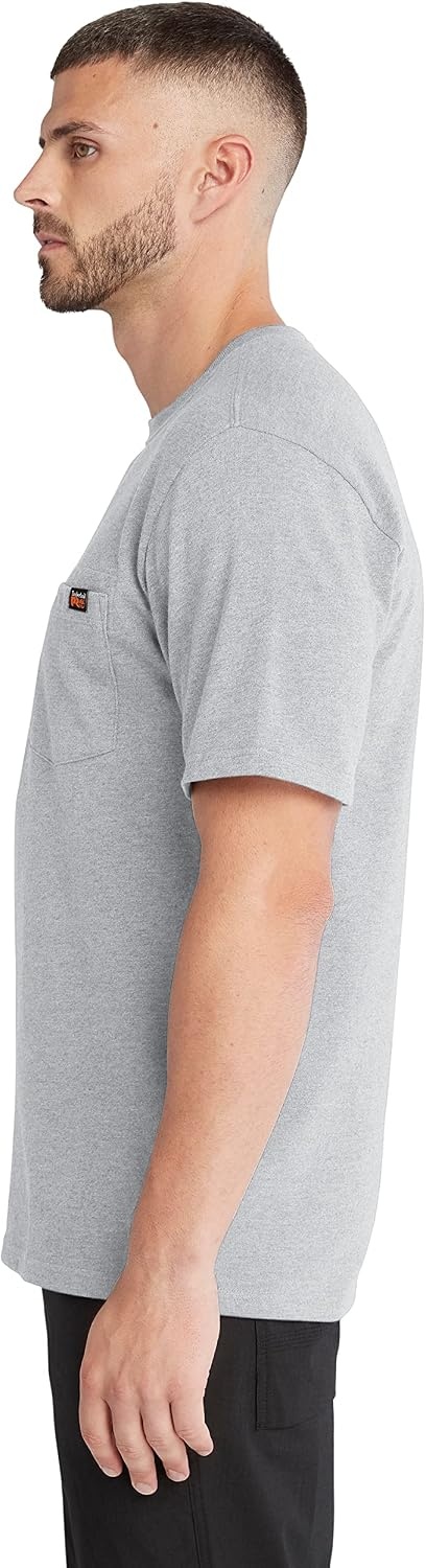 Timberland PRO Core Pocket Short Sleeve T-Shirt(Medium Grey Heather)