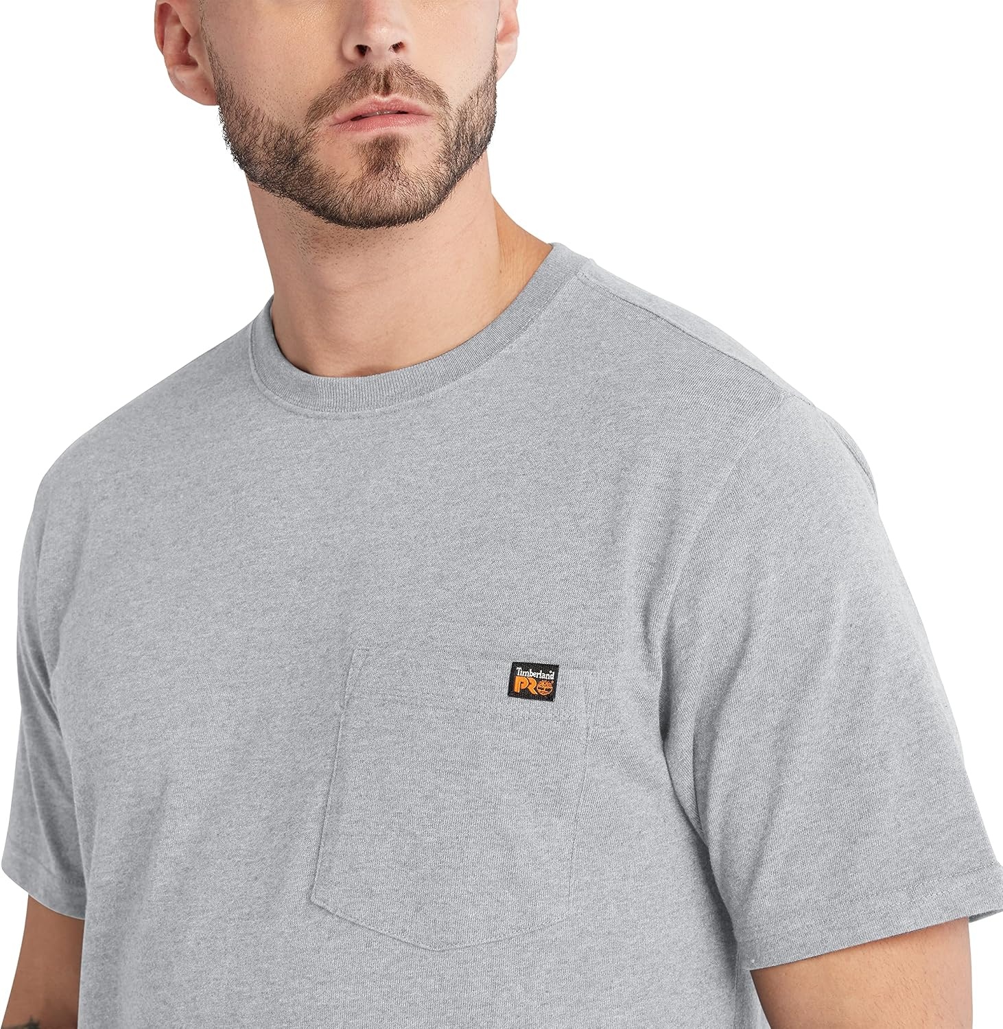 Timberland PRO Core Pocket Short Sleeve T-Shirt(Medium Grey Heather)
