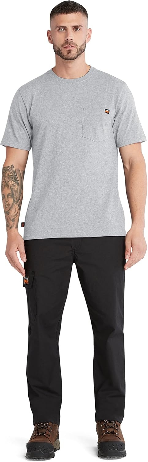Timberland PRO Core Pocket Short Sleeve T-Shirt(Medium Grey Heather)