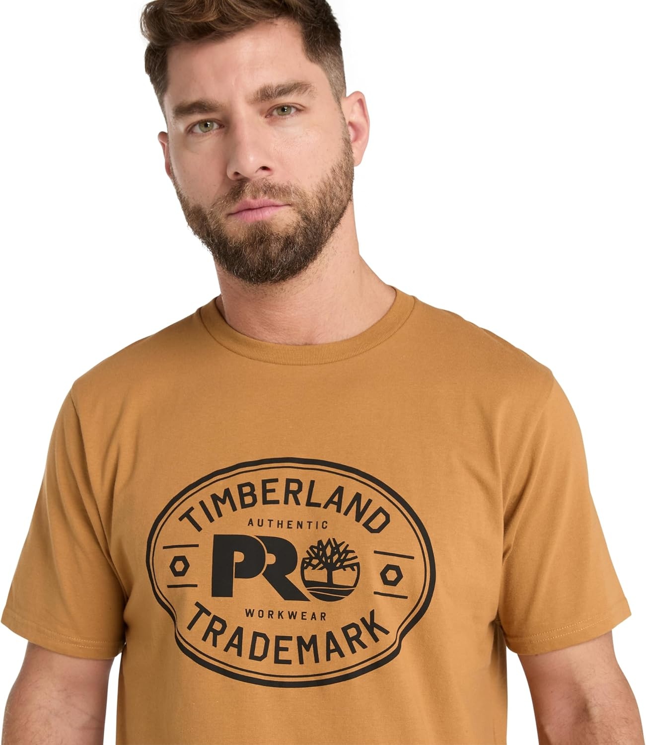 Timberland PRO Men’s Trademark Graphic Short-Sleeve T-Shirt(Wheat Boot)