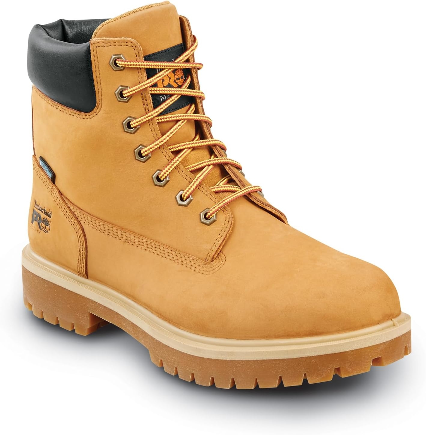 Timberland PRO Men’s 6 Direct Attach MaxTRAX Steel Toe Waterproof Insulated Boot(Wheat)