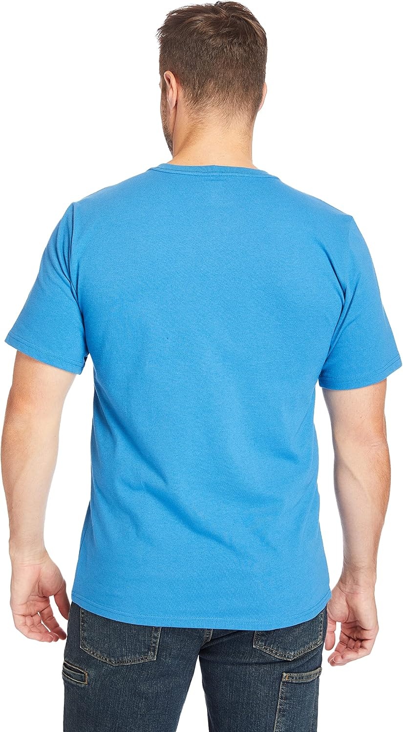 Timberland PRO Men’s Base Plate Blended Short-Sleeve T-Shirt(Vallarta Blue)