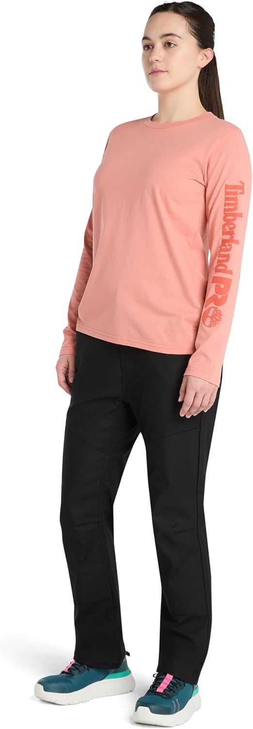 Timberland PRO Women’s Cotton Core Long-Sleeve T-Shirt(Terra Cotta)