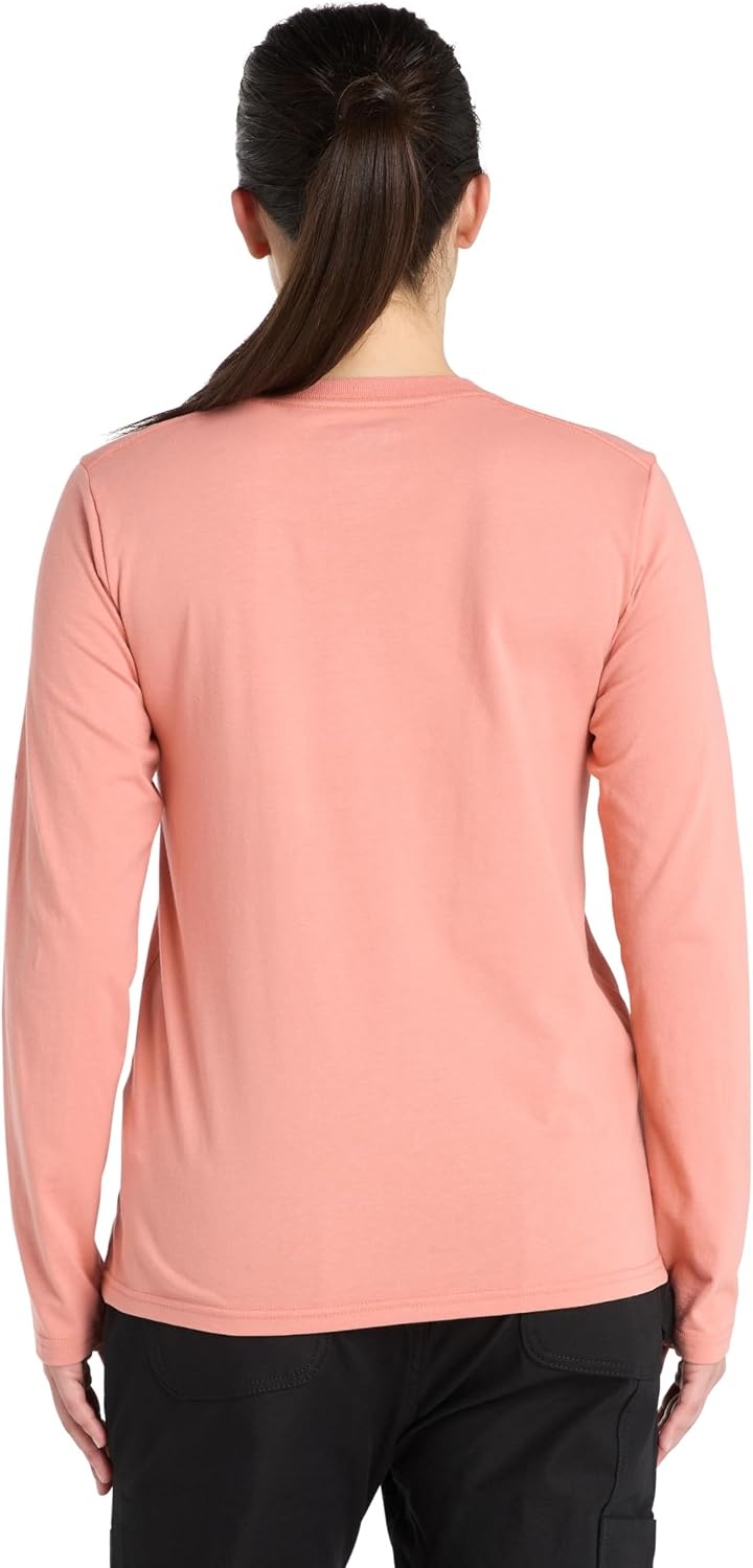Timberland PRO Women’s Cotton Core Long-Sleeve T-Shirt(Terra Cotta)