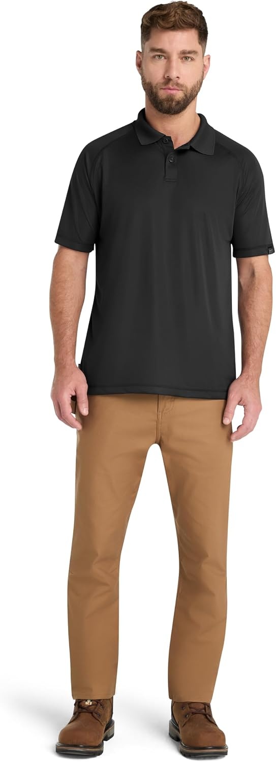 Timberland PRO Wicking Good Short Sleeve Polo(Black)