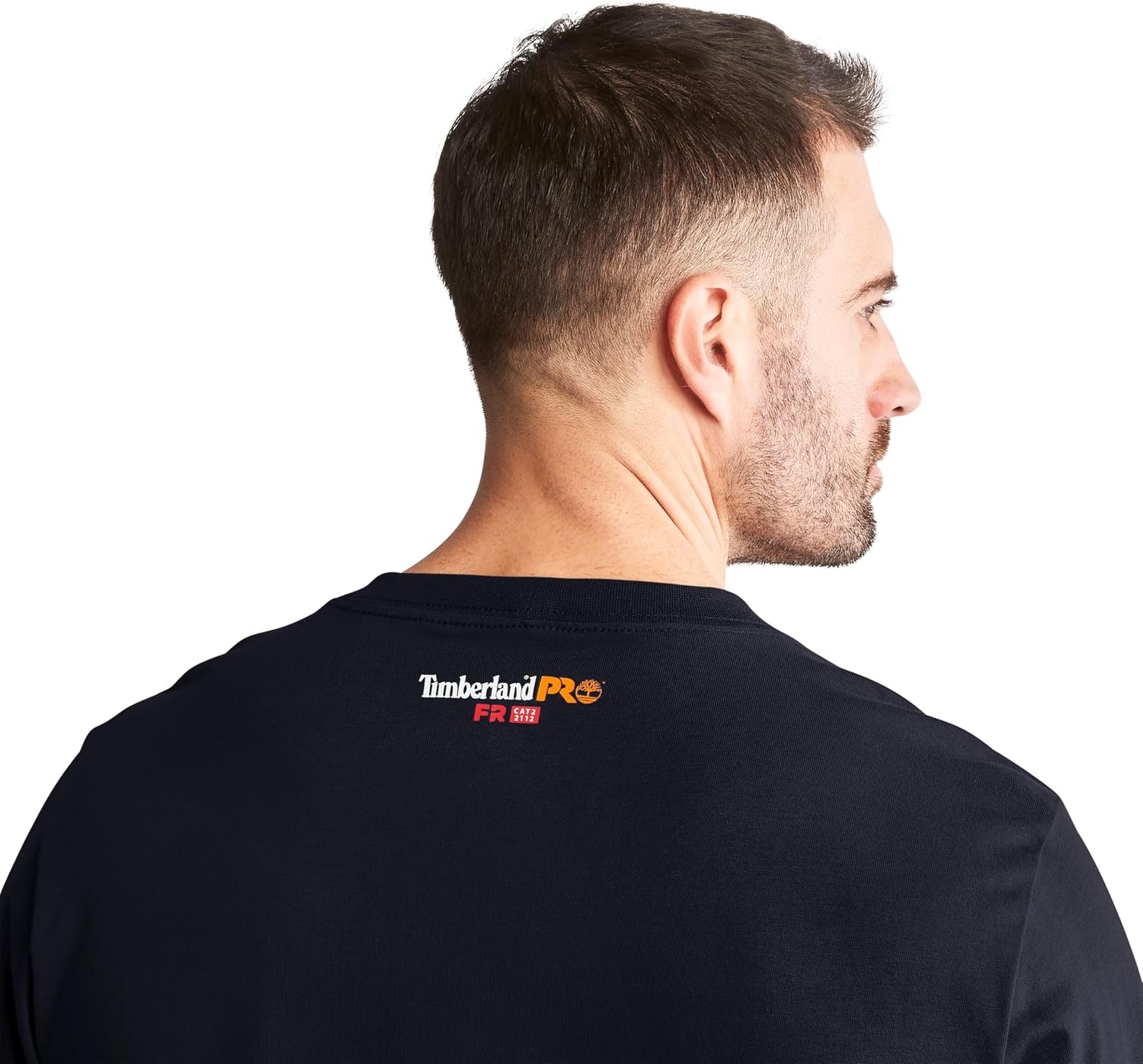 Timberland PRO Big & Tall FR Cotton Core Pocket Logo Long Sleeve T-Shirt(Navy)