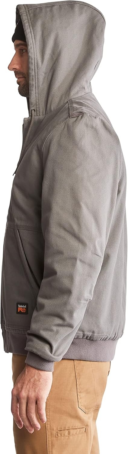 Timberland PRO Gritman Lined Canvas Hooded Jacket(Pewter)