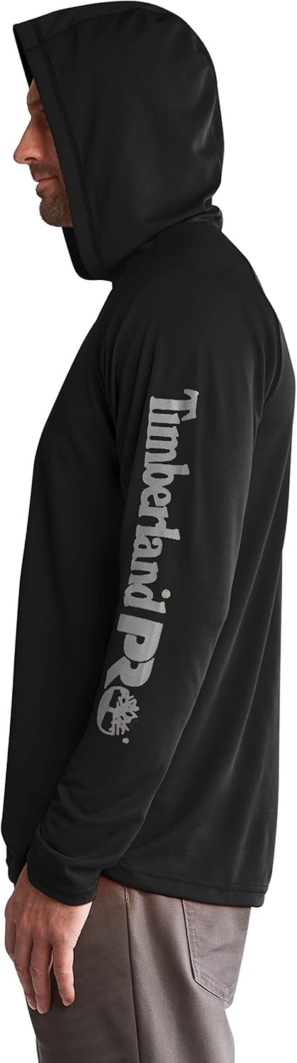 Timberland PRO mens Wicking Good Hoodie Hooded Sweatshirt, Jet Black, XX-Large US