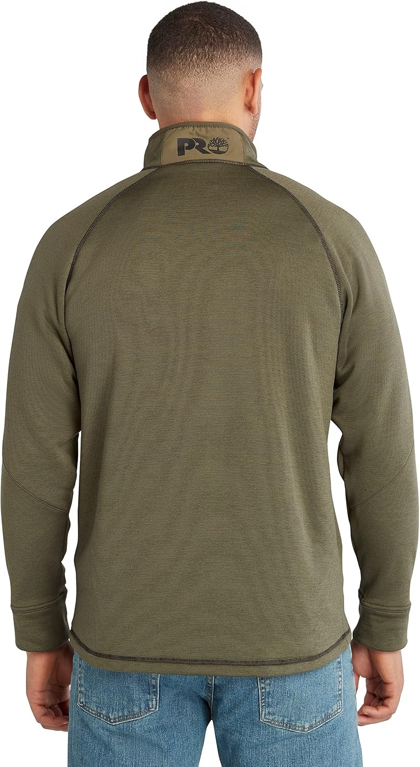 Timberland PRO Reaxion 1/4 Zip Fleece(Burnt Olive Heather)
