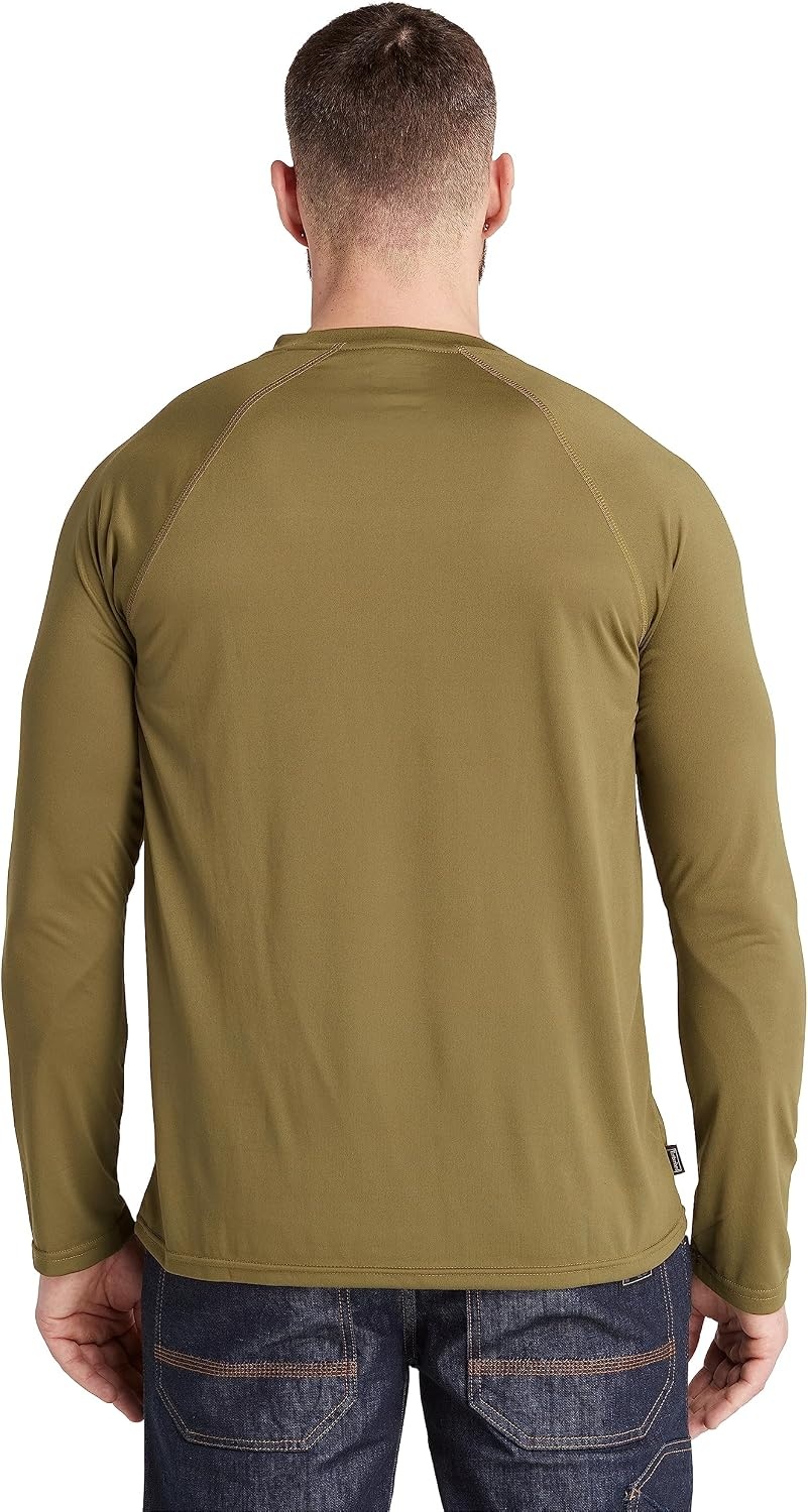 Timberland PRO Men’s Wicking Good Long-Sleeve T-Shirt 2.0(Burnt Olive)