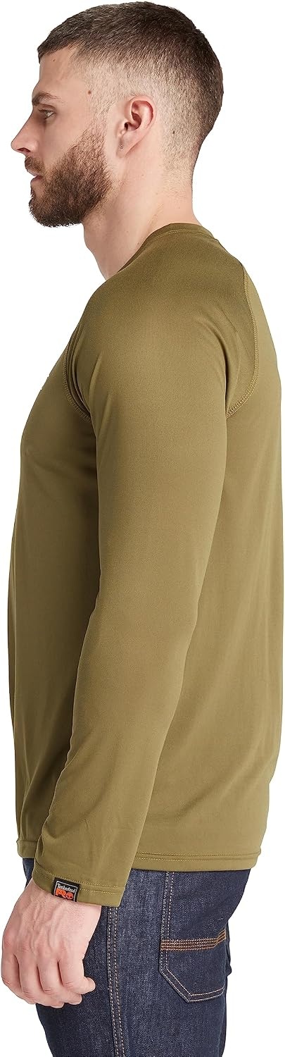 Timberland PRO Men’s Wicking Good Long-Sleeve T-Shirt 2.0(Burnt Olive)