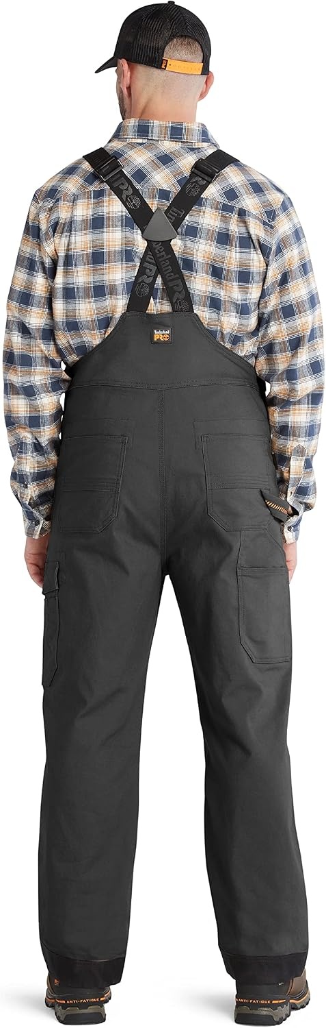 Timberland PRO Ironhide Original Fit Flex Bib Overalls(Jet Black)