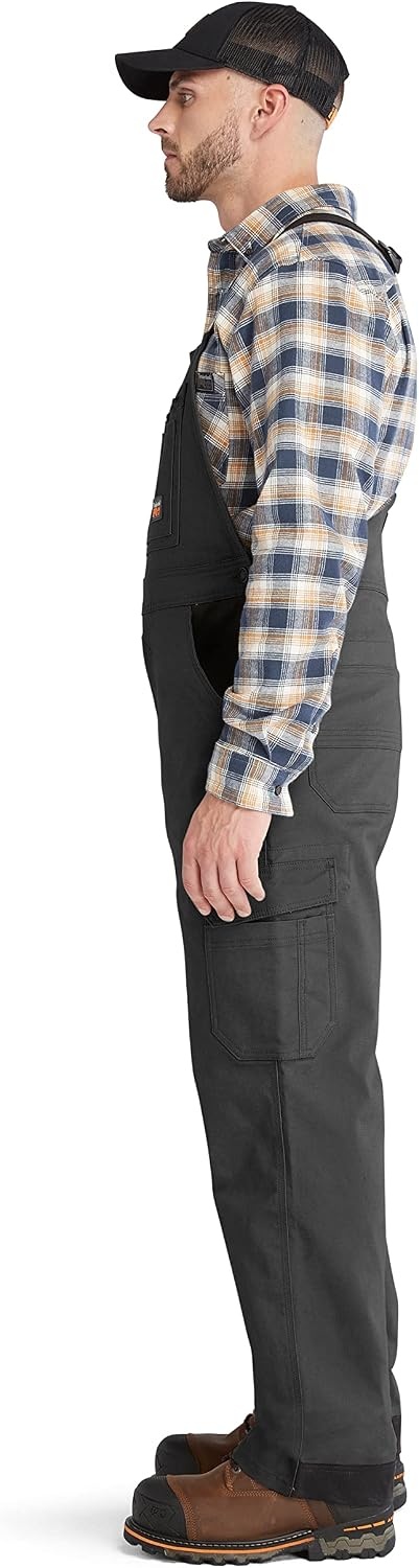 Timberland PRO Ironhide Original Fit Flex Bib Overalls(Jet Black)