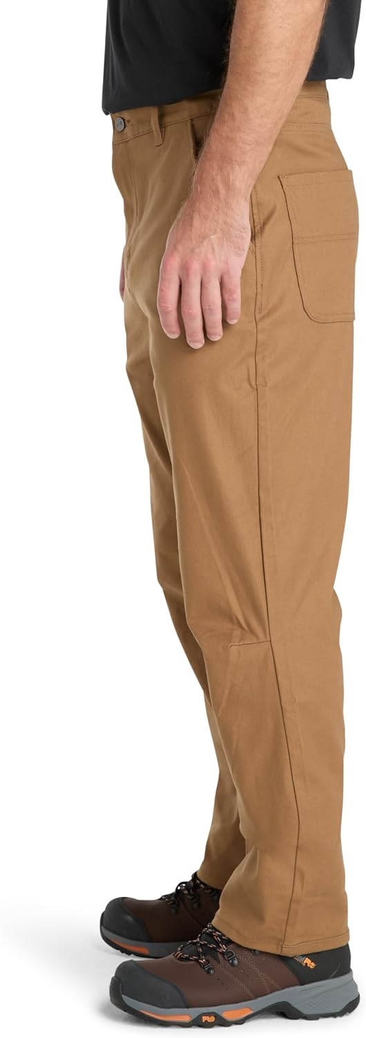Timberland PRO Men’s Gritman Flex Athletic Fit 5 Pocket Work Pant(Dark Wheat)
