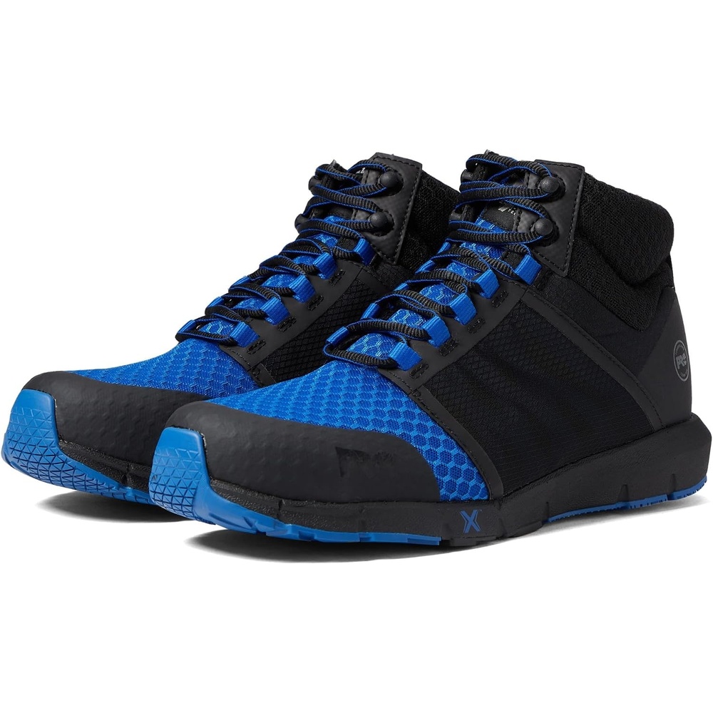 Timberland PRO Men’s Radius Mid Composite Safety Toe(Black/Blue)