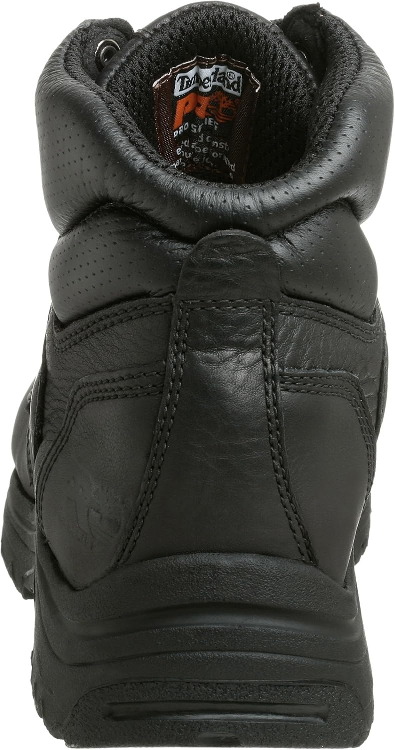 Timberland PRO Men’s 26061 Titan 6″ Soft-Toe Boot(Blackout Full-grain Leather)