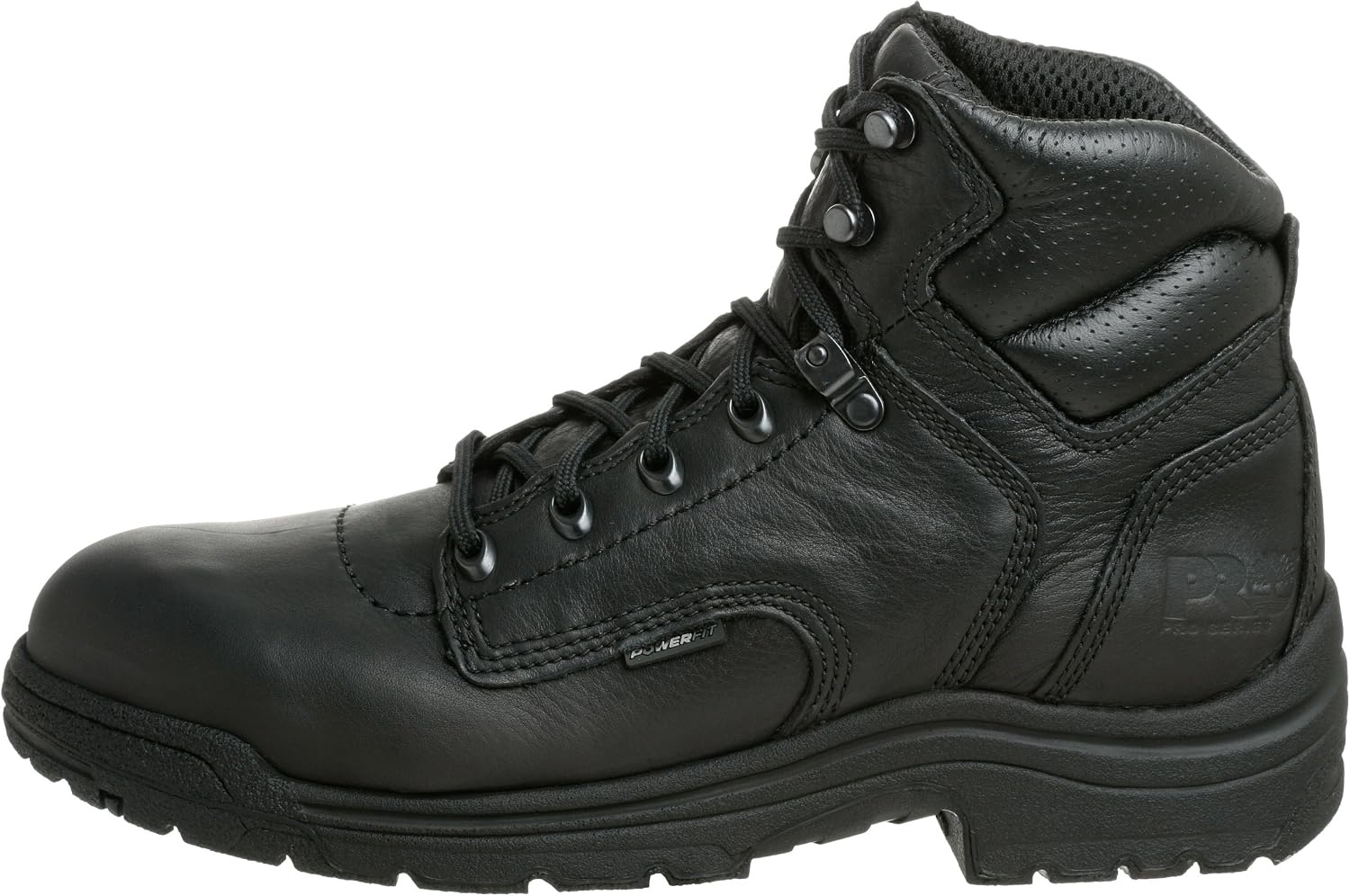 Timberland PRO Men’s 26061 Titan 6″ Soft-Toe Boot(Blackout Full-grain Leather)