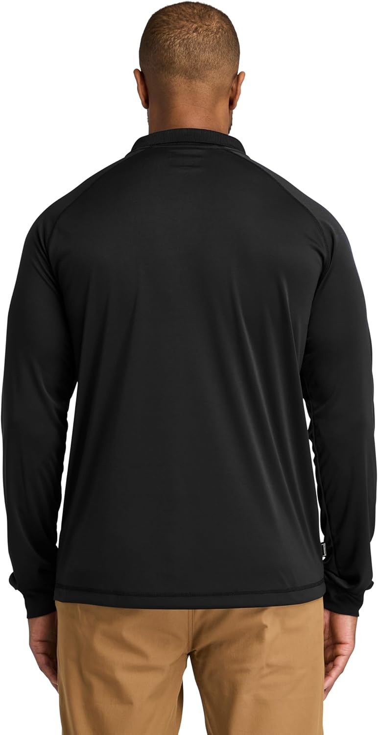 Timberland PRO Men’s Wicking Good Long-Sleeve Polo(Black)