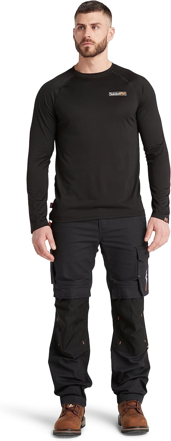 Timberland PRO Men’s Wicking Good Long-Sleeve T-Shirt 2.0(Black)