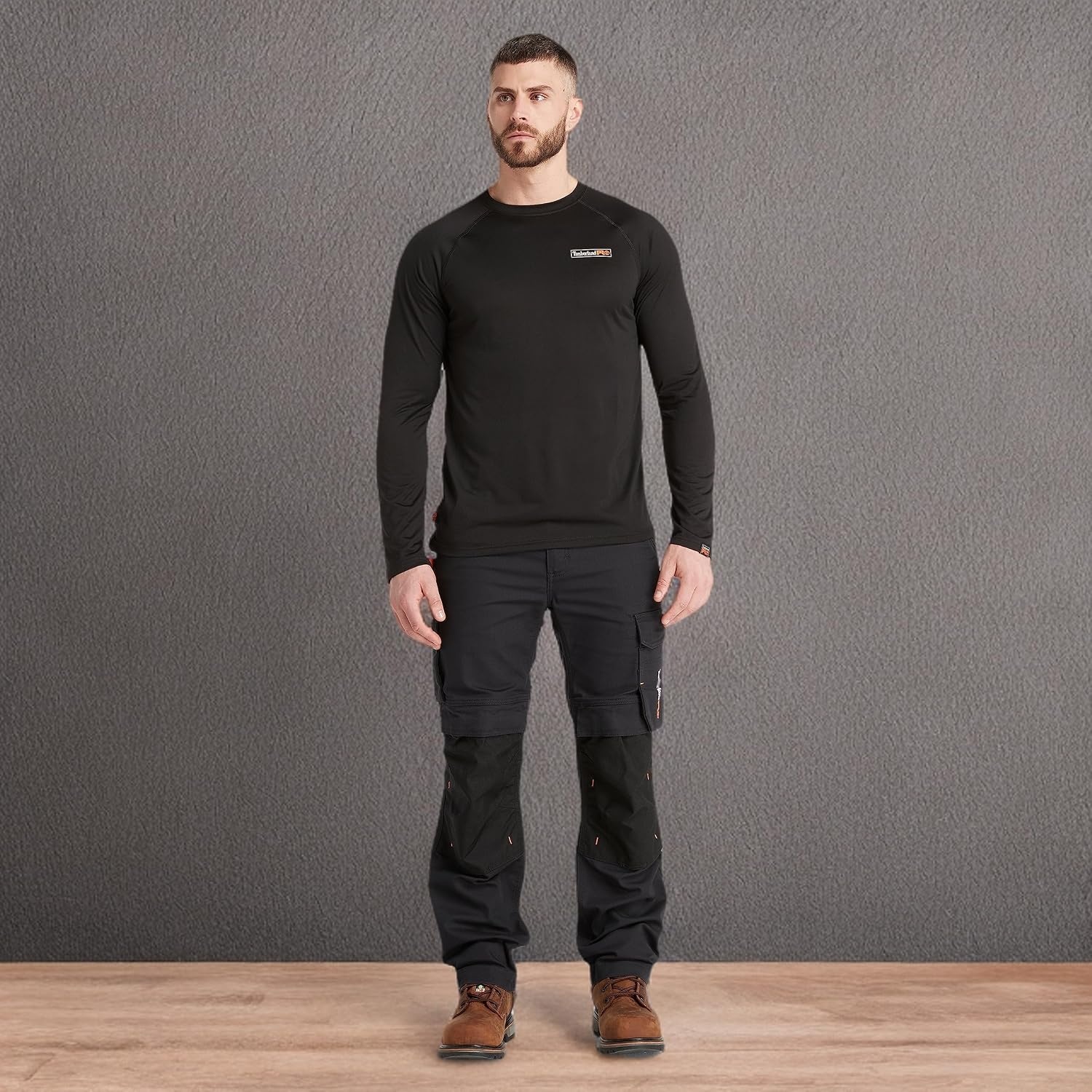 Timberland PRO Men’s Wicking Good Long-Sleeve T-Shirt 2.0(Black)