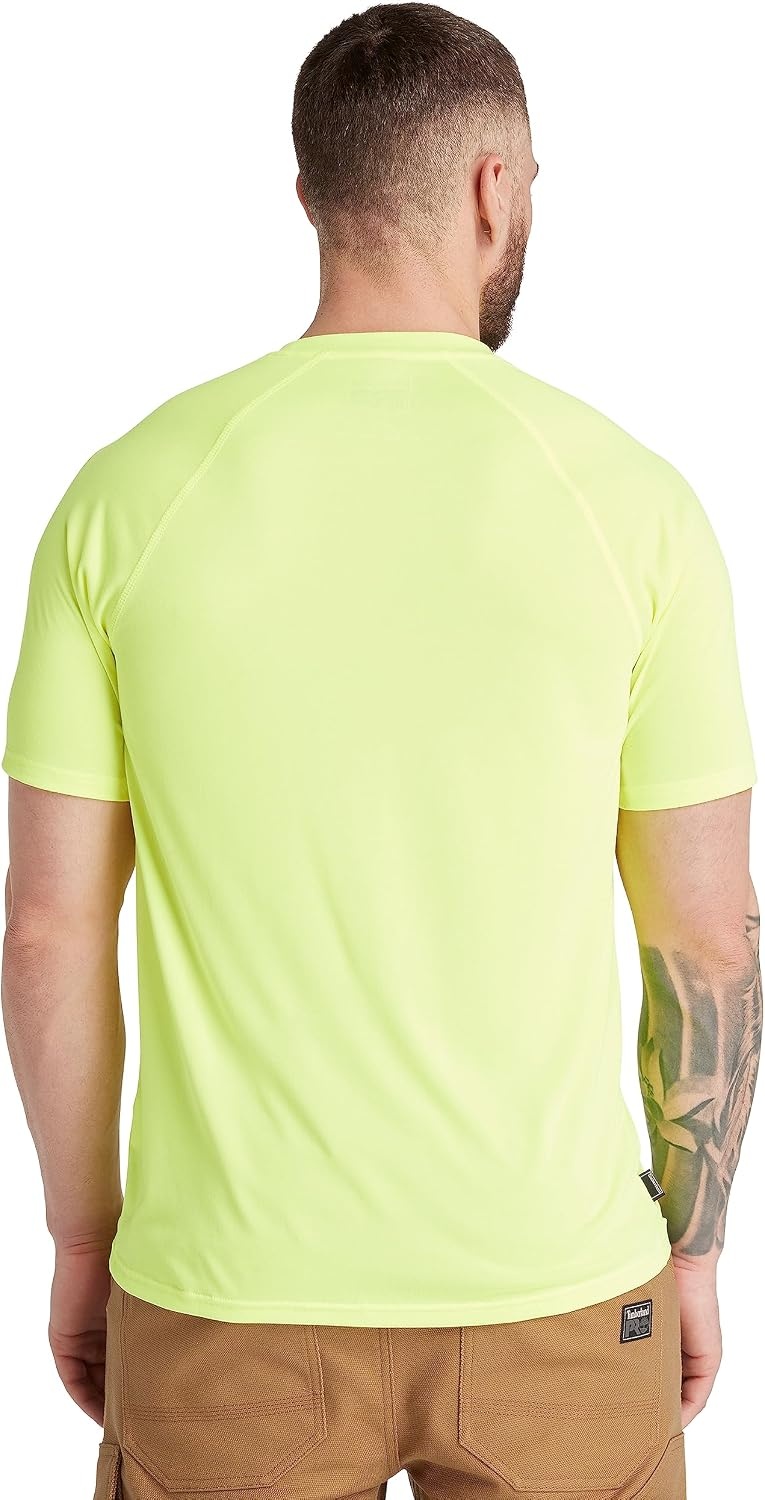 Timberland PRO Men’s Wicking Good Short-Sleeve T-Shirt 2.0(Bright Yellow)