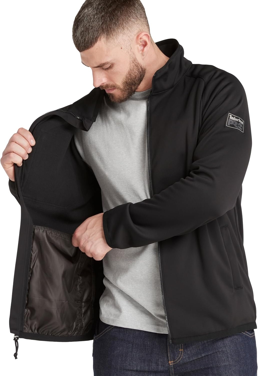 Timberland PRO Men’s Ironhide Softshell Jacket, Black, 3X-Large