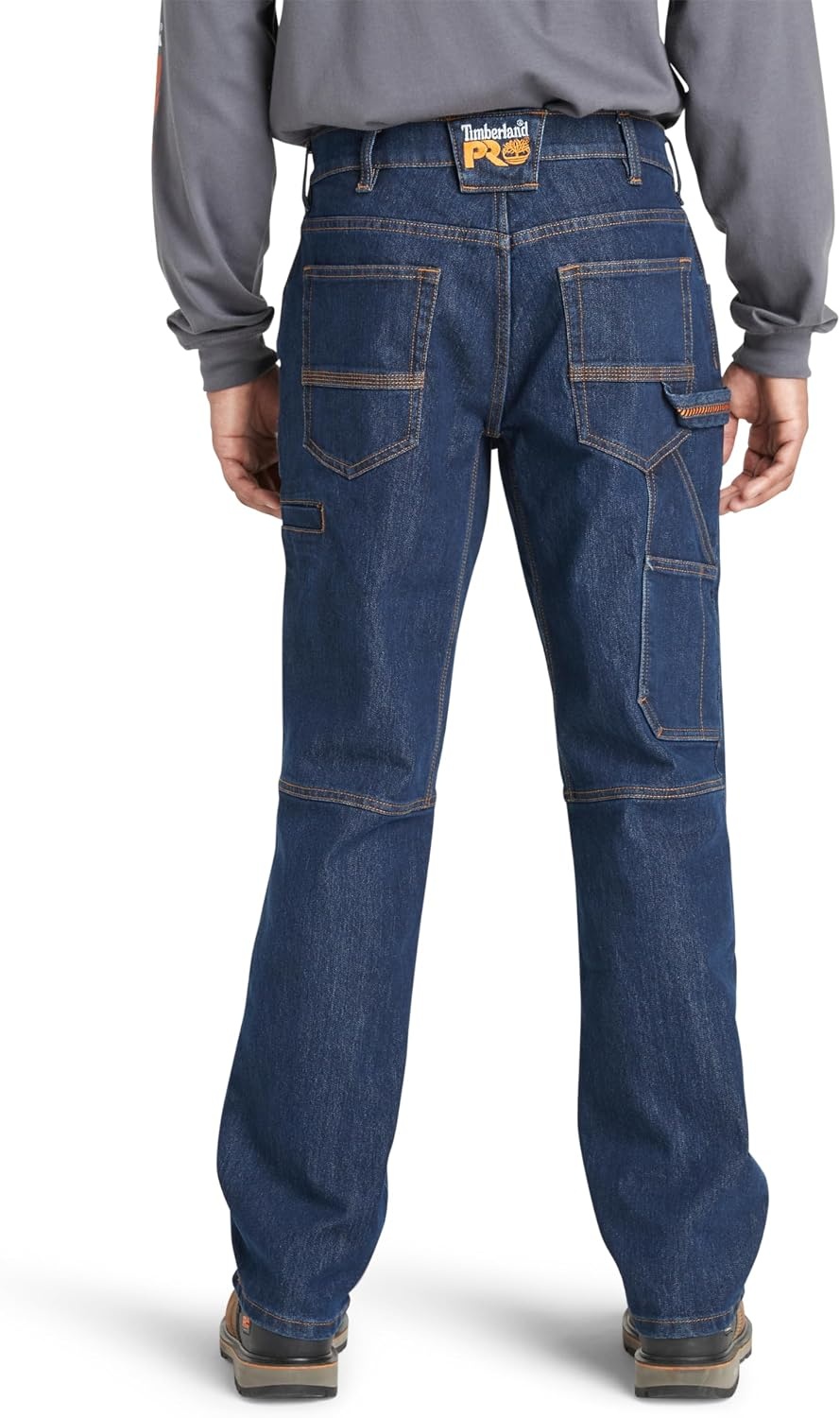 Timberland PRO Men’s Ballast Straight Fit Flex Carpenter Jeans(Dark Wash)