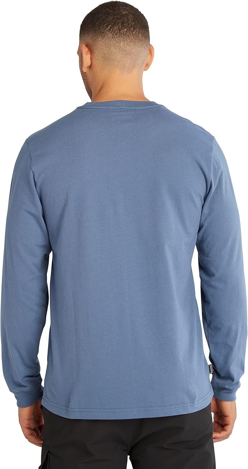 Timberland PRO Men’s Core Logo Long-Sleeve T-Shirt(Vintage Indigo)