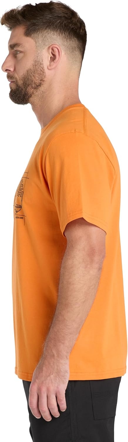 Timberland PRO Men’s Innovation Blueprint Short-Sleeve T-Shirt(Pro Orange)