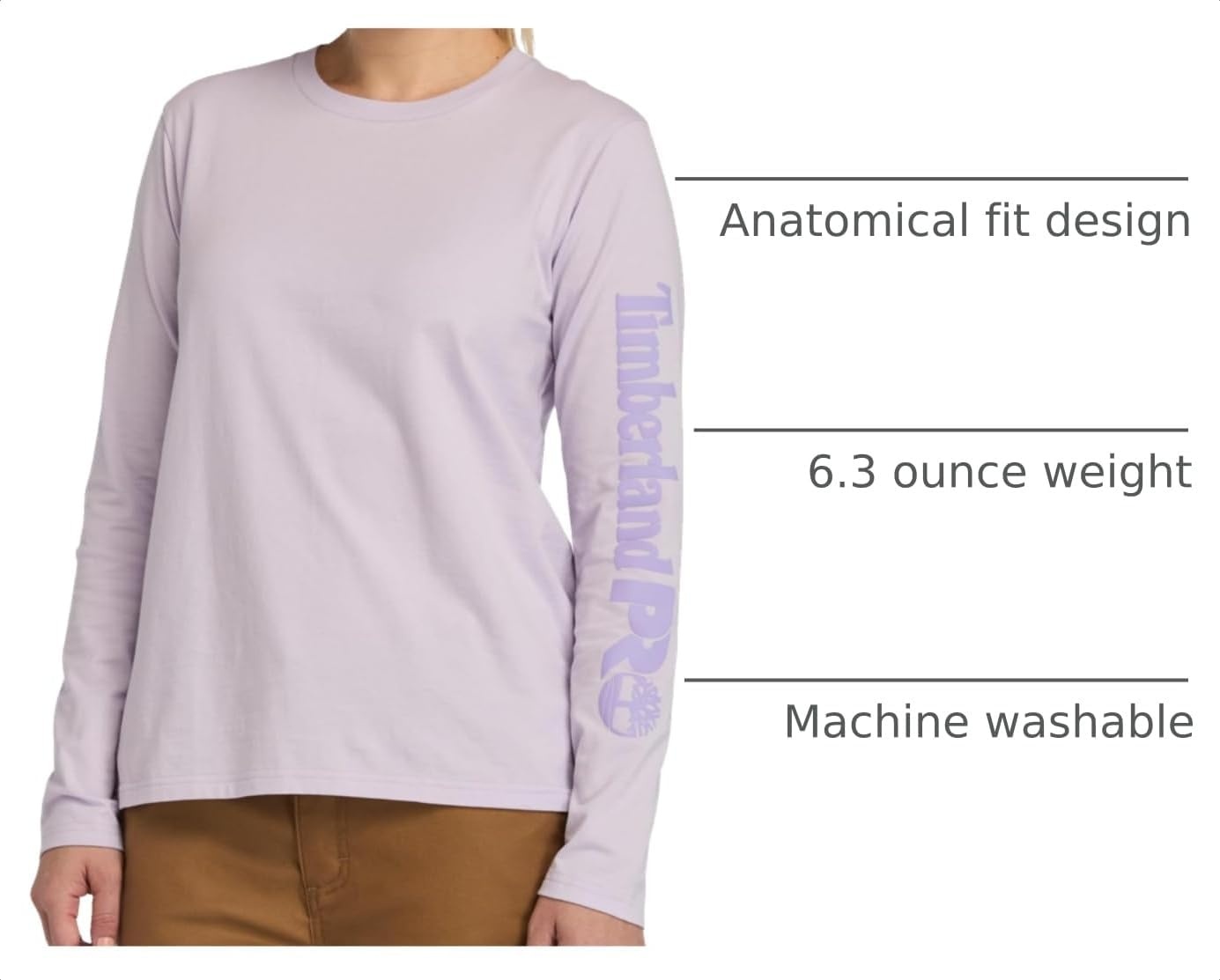 Timberland PRO Women’s Core Long Sleeve T-Shirt(Pastel Lilac)