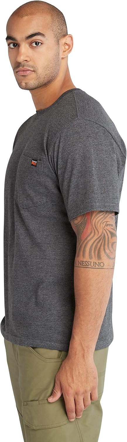 Timberland PRO Core Pocket Short Sleeve T-Shirt(Deepest Grey Heather)