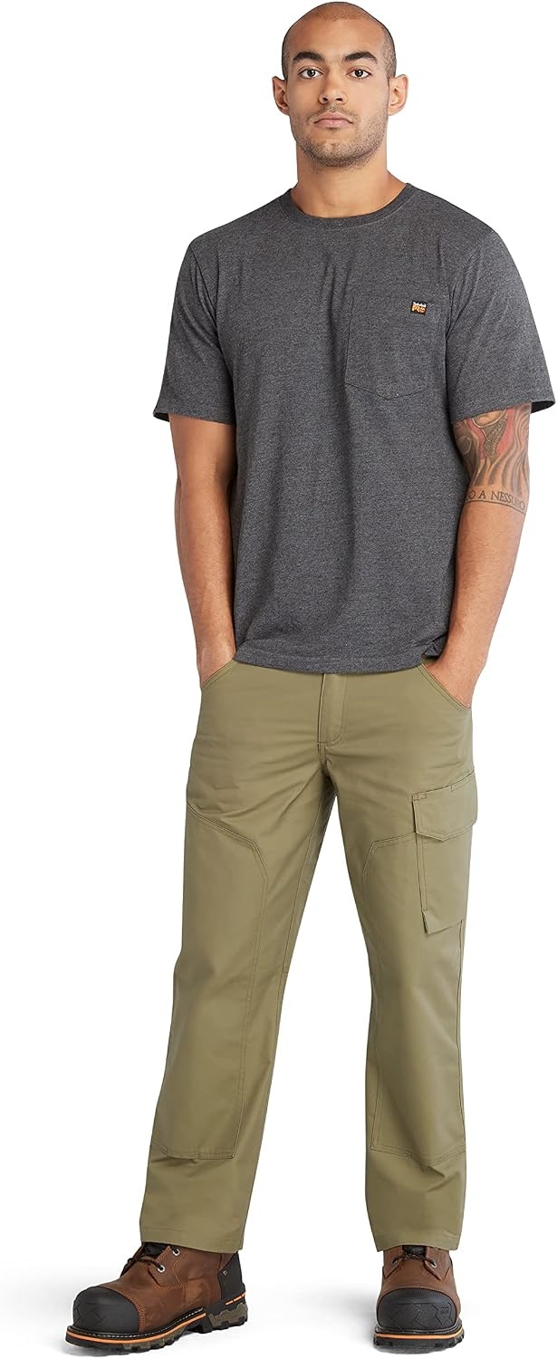 Timberland PRO Core Pocket Short Sleeve T-Shirt(Deepest Grey Heather)