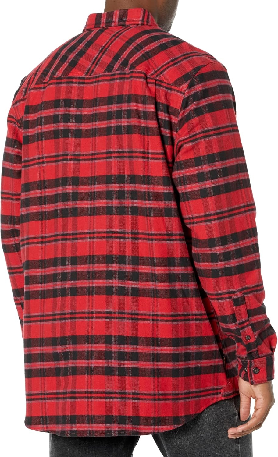 Timberland PRO Men’s Woodfort Mid-Weight Flannel Shirt 2.0(Chili Pepper Yd)