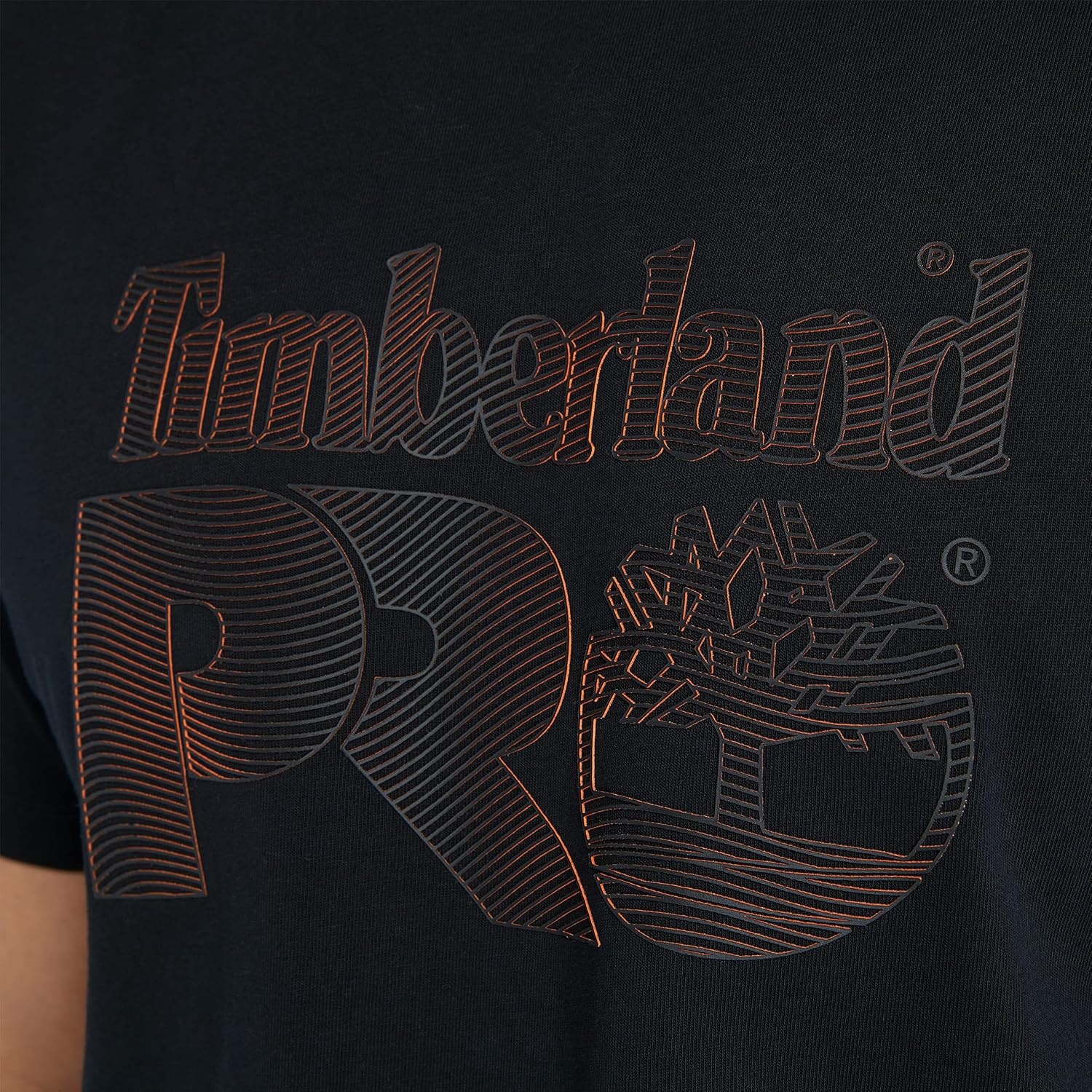 Timberland PRO Men’s Core Textured Graphic Short-Sleeve T-Shirt(Black)