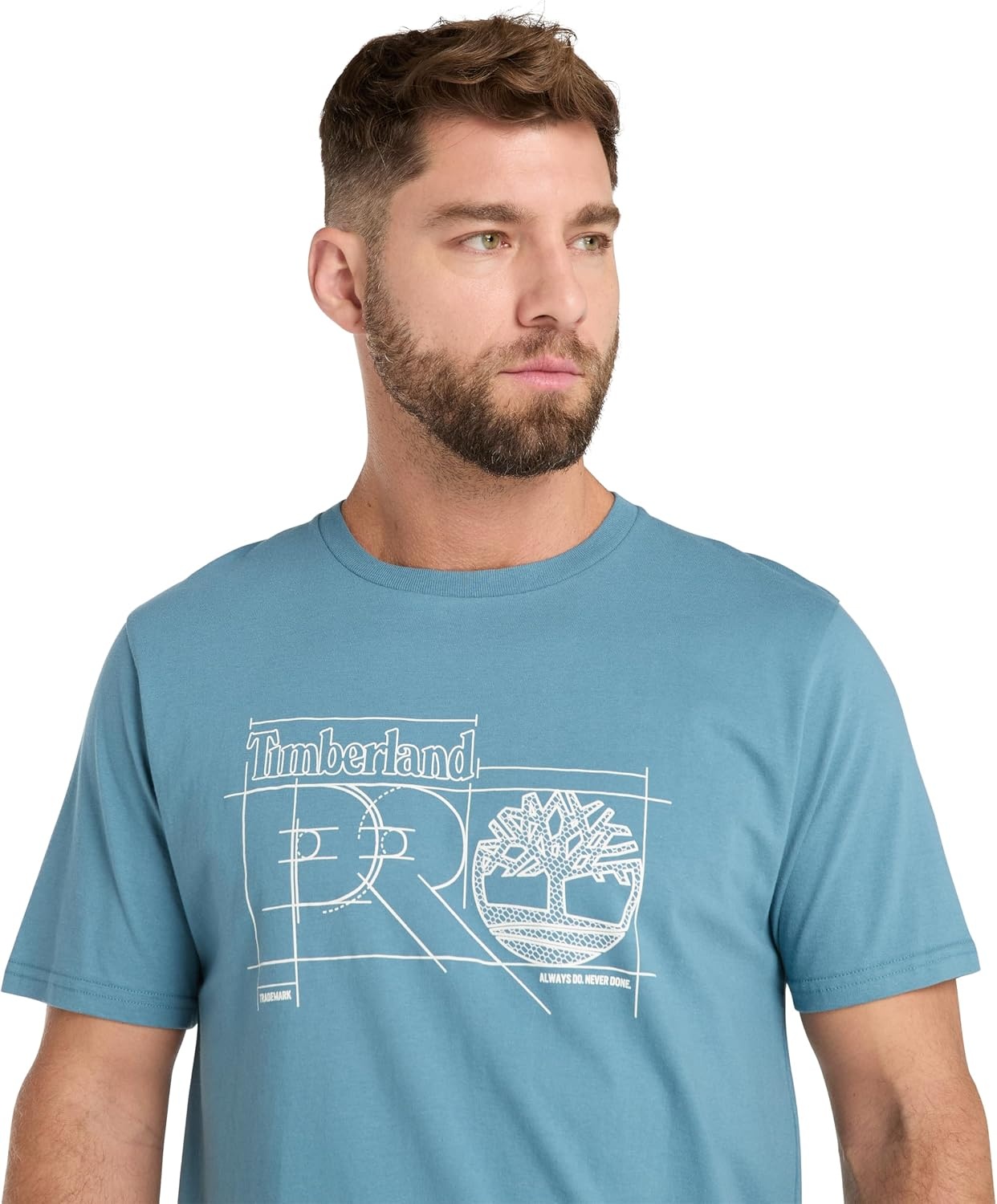 Timberland PRO Men’s Innovation Blueprint Short-Sleeve T-Shirt(Bluestone)