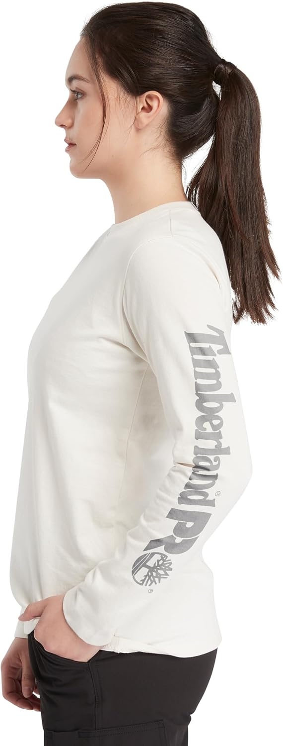 Timberland PRO Women’s Core Long Sleeve T-Shirt(Vintage White)