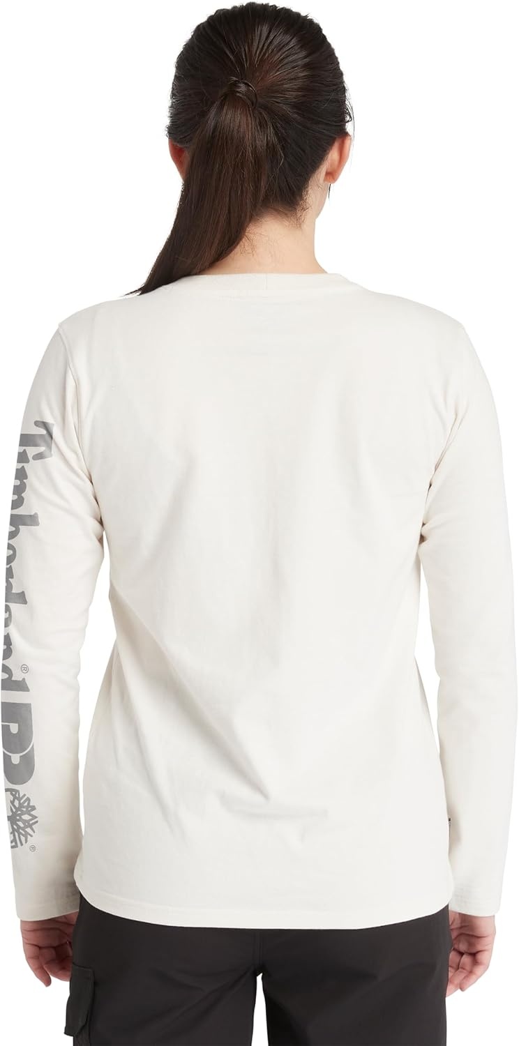 Timberland PRO Women’s Core Long Sleeve T-Shirt(Vintage White)