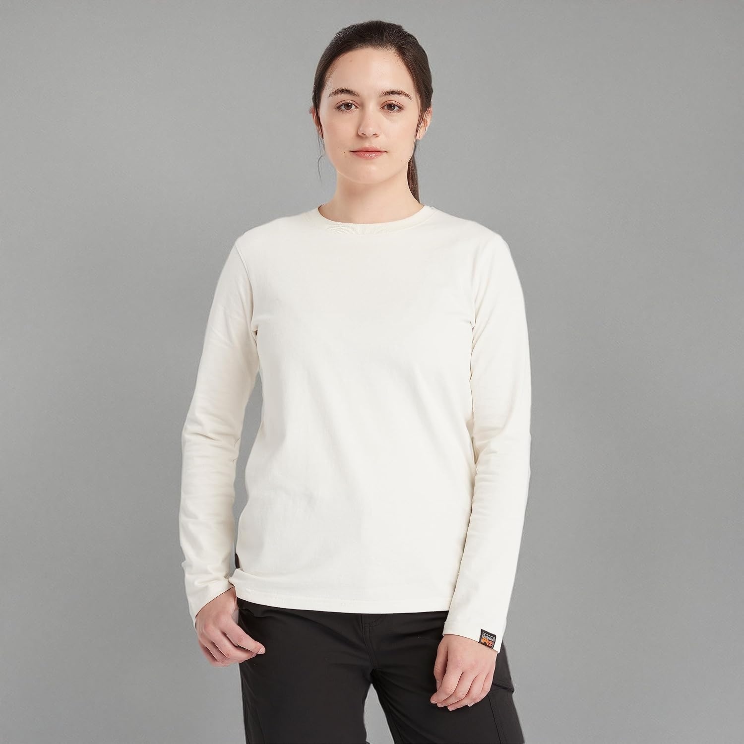 Timberland PRO Women’s Core Long Sleeve T-Shirt(Vintage White)