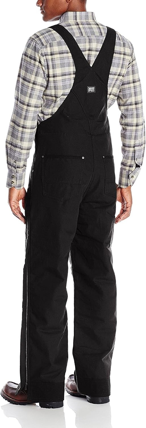 Timberland PRO Men’s Gut-Check Insulated Bib with Overlay(Jet Black)