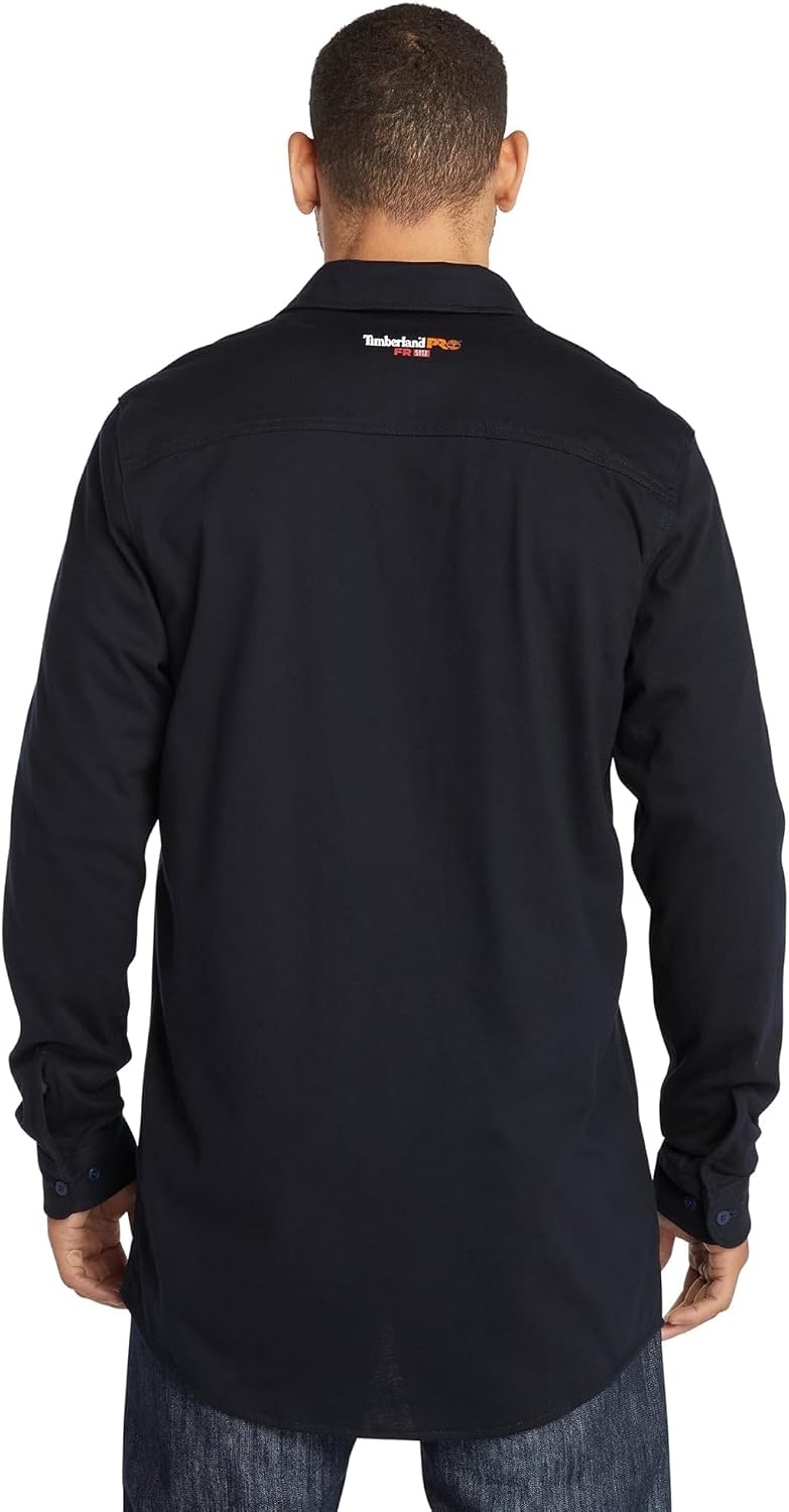 Timberland PRO FR Cotton Core Button Front Shirt(Navy 1)