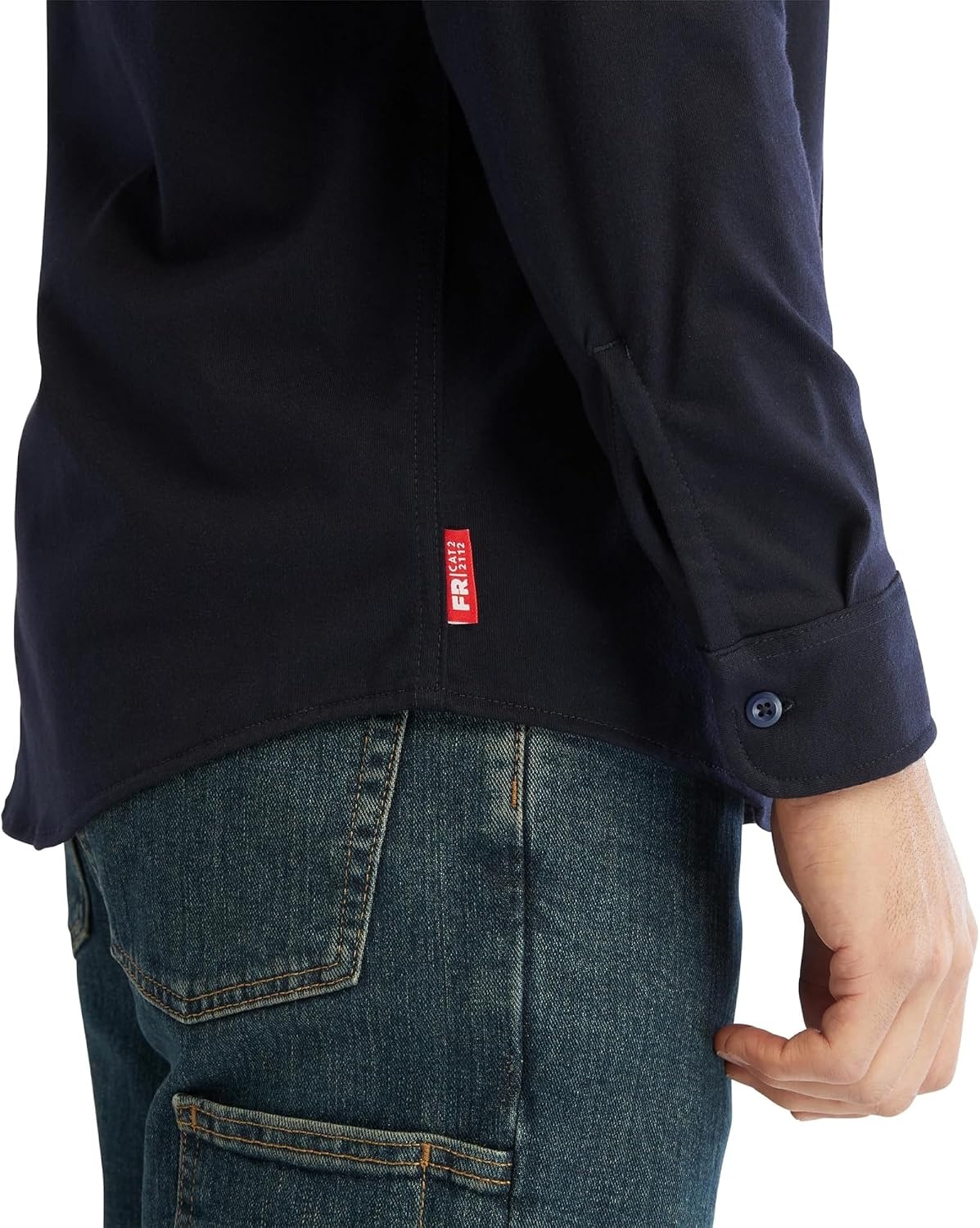 Timberland PRO FR Cotton Core Button Front Shirt(Navy 1)