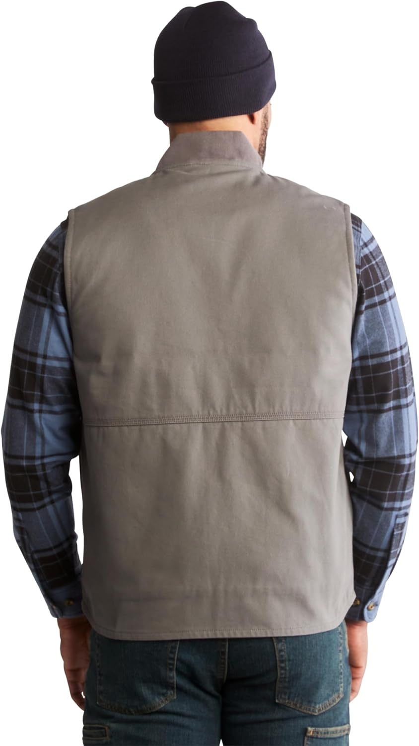 Timberland Unisex Adult Gritman Lined Canvas Vest(Pewter)