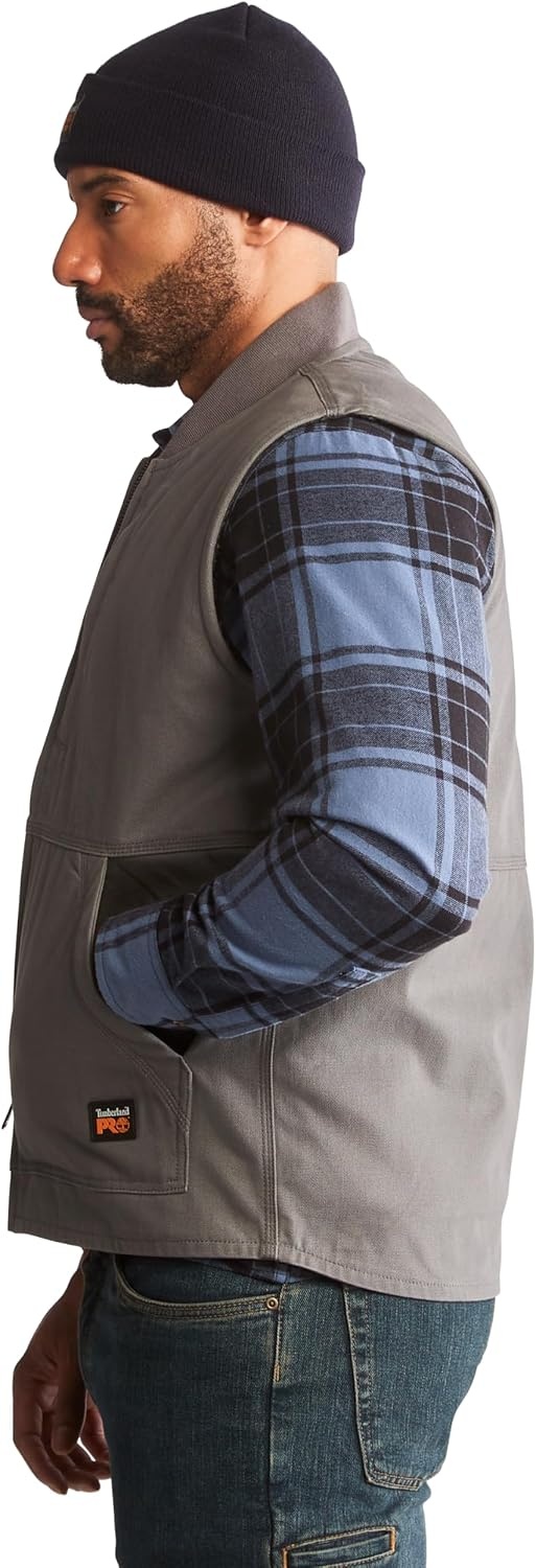 Timberland Unisex Adult Gritman Lined Canvas Vest(Pewter)