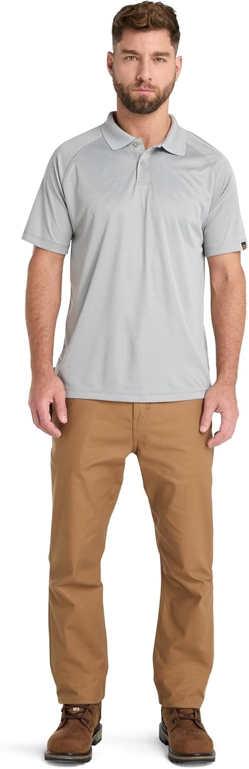 Timberland PRO Wicking Good Short Sleeve Polo(Grey)