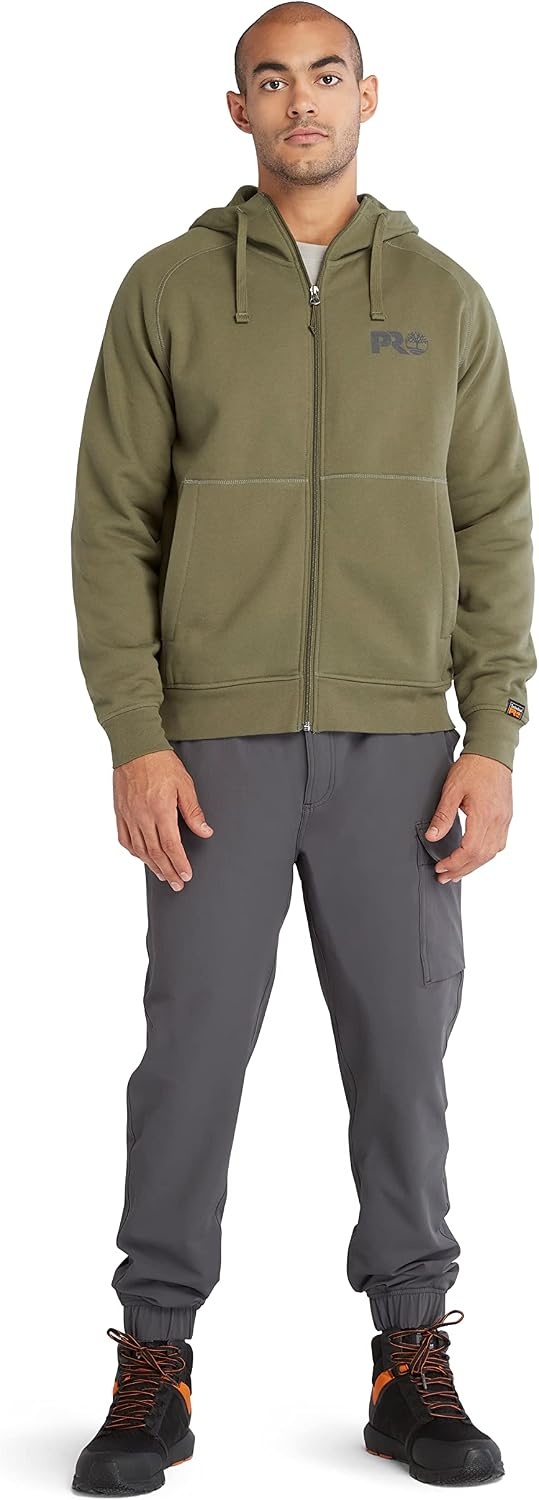 Timberland PRO mens Hood Honcho Sport Reflective Sweatshirt(Olive Night)