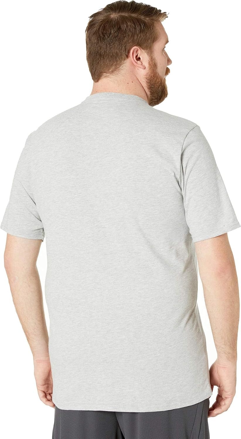 Timberland PRO Men’s Base Plate Blended Short-Sleeve T-Shirt(Light Grey Heat)