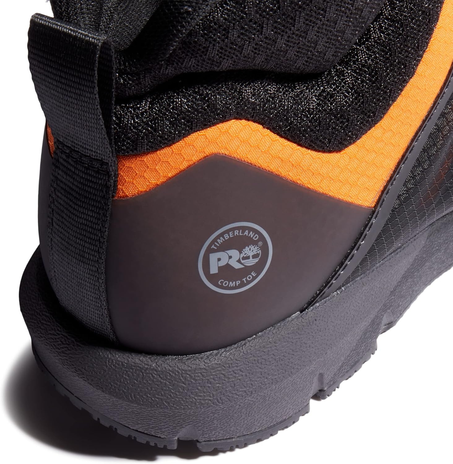 Timberland PRO Men’s Radius Mid Composite Safety Toe(Black/Orange-2024 New)