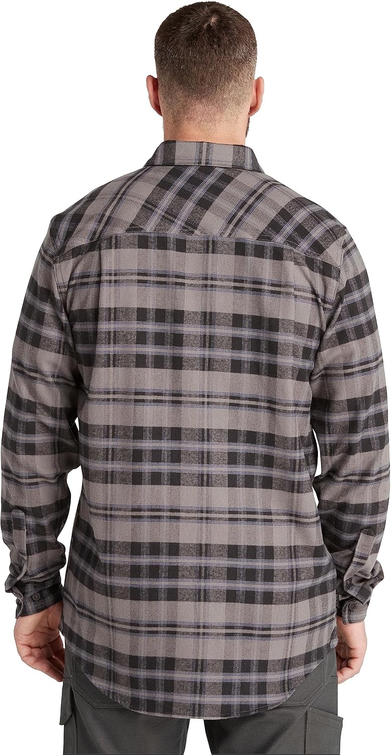 Timberland PRO Men’s Woodfort Mid-Weight Flannel Shirt 2.0(Tornado Yd)