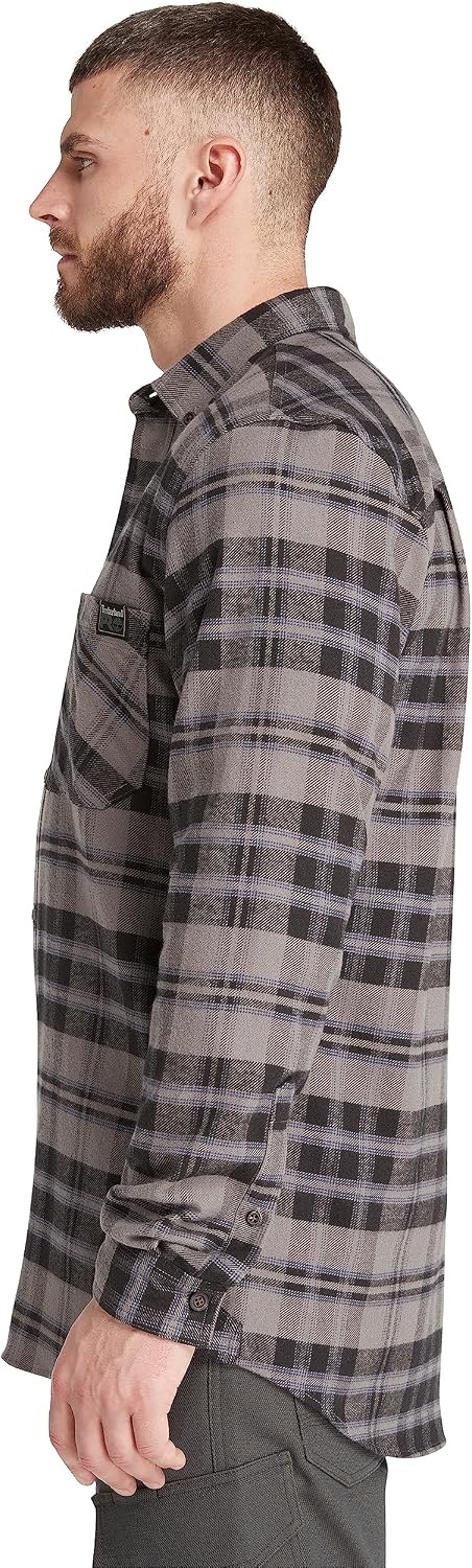 Timberland PRO Men’s Woodfort Mid-Weight Flannel Shirt 2.0(Tornado Yd)