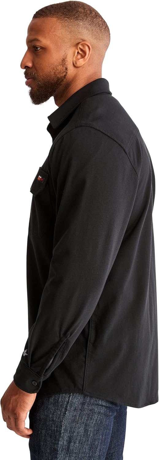 Timberland PRO FR Cotton Core Button Front Shirt(Black)